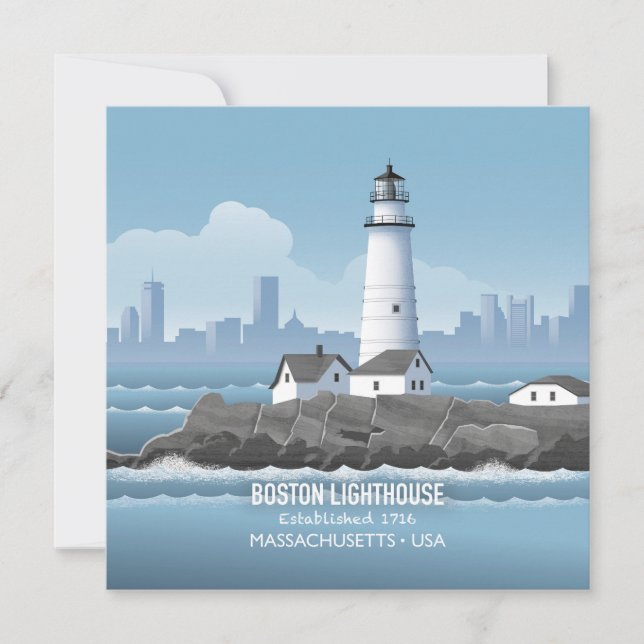 Boston Lighthouse Card (Frente)