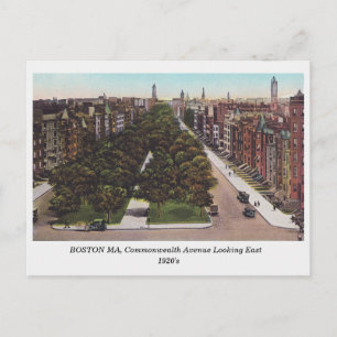 Boston MÃE, Commonwealth Ave. Exibir cartão postal