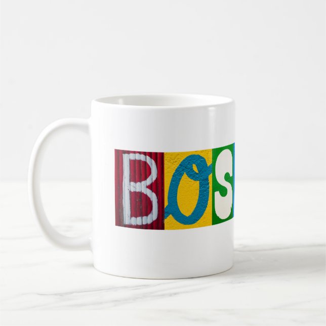 Boston rotula a caneca (Esquerda)