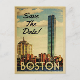 Boston Salva Os Cartões Postais De Vintagem De Dat