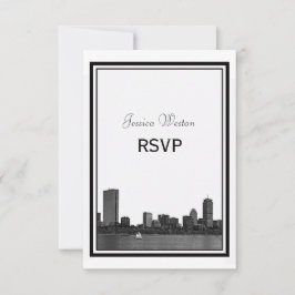 Boston Skyline Etch Frame RSVP