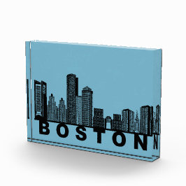 Boston Skyline Silhouette 