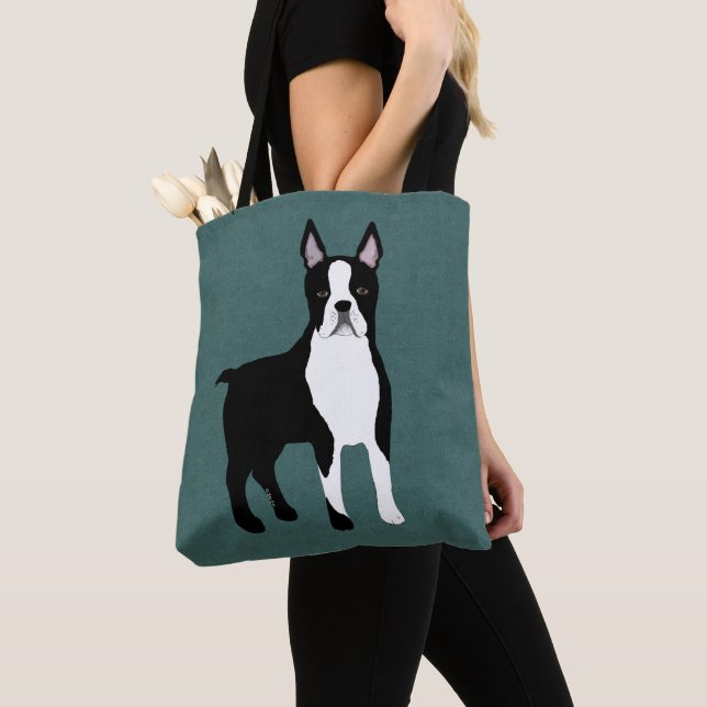 Boston Terrier Allover Bolsa (Close Up)