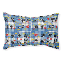 boston terrier - cama de xadrez Mirabelle