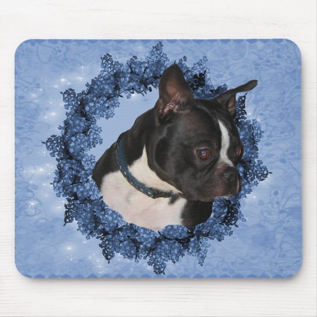 Boston Terrier Dog Mousepad (Frente)