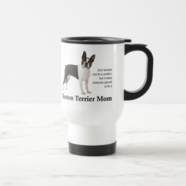 Boston Terrier Mãe Caneca de viagem (Direita)