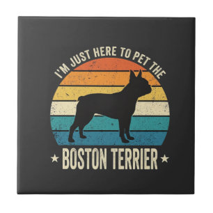 Boston Terrier Retro Amante de Cães Gráfico_1