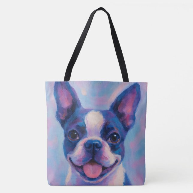 Boston Terrier Tote Bag (Frente)