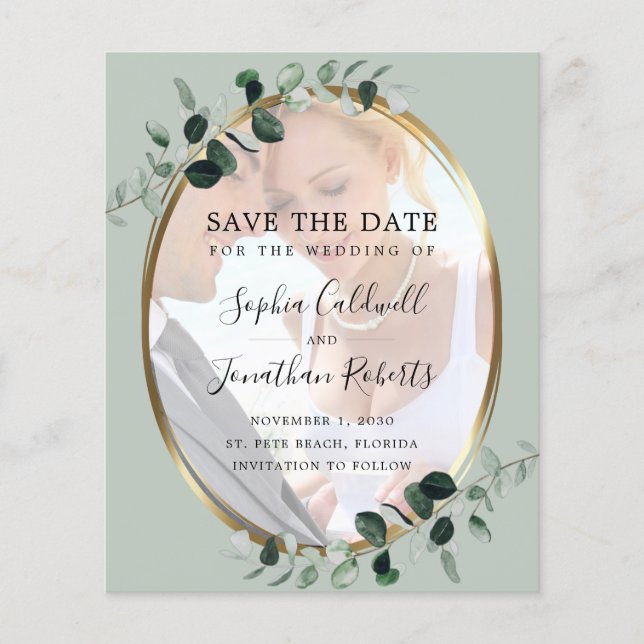 Bot. Foto do Eucalyptus Sage do Orçamento Salve a  (Frente)