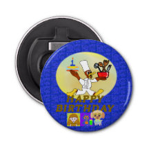 Bota de Botão Feliz Aniversário