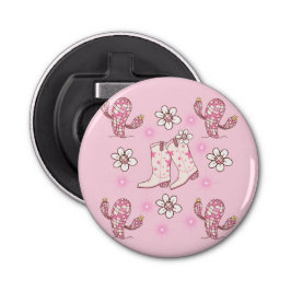 Bota de Cowgirl Disco com Cacto e Flores