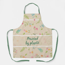  Botanic Flower Garden & Kitchen Apron with Quote