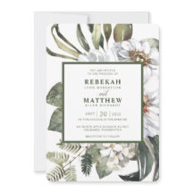 Botânica branca | Convite Para Casamento