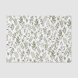 Botânica de Aquarela Deixa Papel Verde