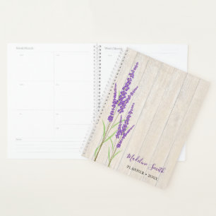 Botânica de Lavanda russa Planejador Personaliz