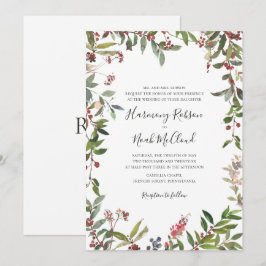 Botânica de Natal | Convite para Casamento Branco