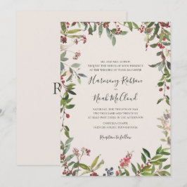 Botânica de Natal | Convite Para Casamento De Cham