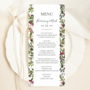 Botânica de Natal   Menu Janto Casamento Branco