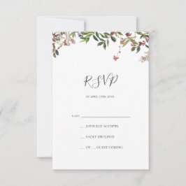 Botânica de Natal | Placa RSVP Branca