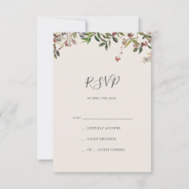 Botânica de Natal | Placa RSVP de Champagne
