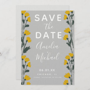 Botânica Desenhada pela Flor Selvagem Salvar a Dat