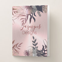 Botânica Rosa Blush Personalizada