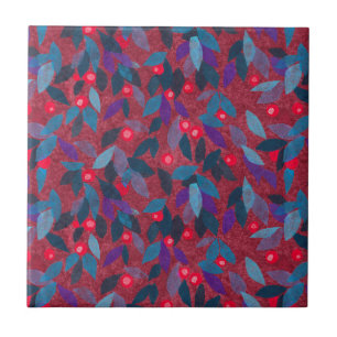 Botânica Simples Padrão Floral Mínimo das Berries 