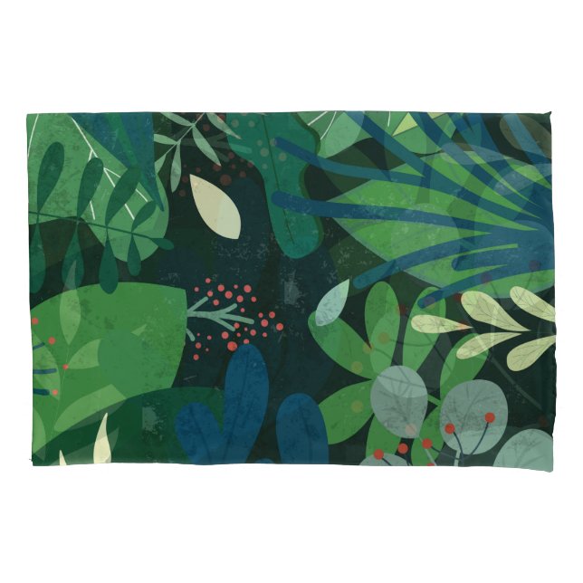 Botânica Verde: Ilustração de Folhas Tropicais (Frente)