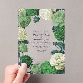 Botanical Green, Fern Shadow & Ivory Bud Wedding