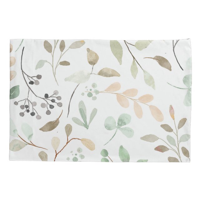 Botanical Leaves Pillowcase (Verso)