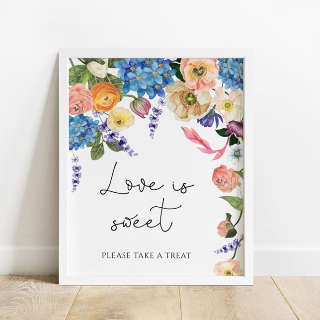 Botanical Love Is Sweet Take A Treat Poster (Criador carregado)
