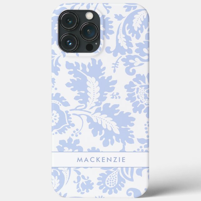 Botânico Floral Azul Elegante (Verso)