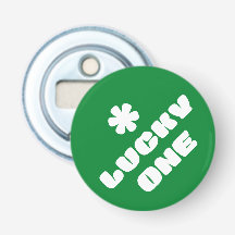 Botão Aberto Sortudo Um