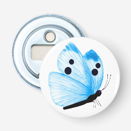 Botão Azul Borboleta Botão Aberto