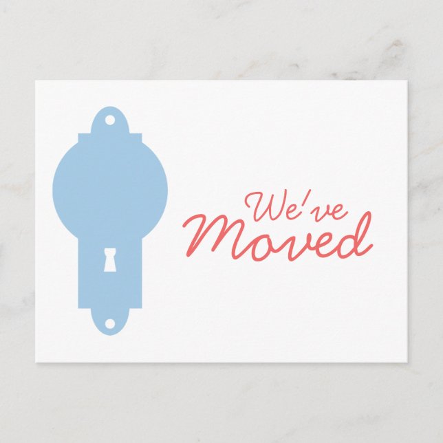 Botão azul de porta flexível Nós movemos cartões p (Frente)