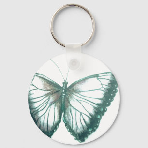 Botão Borboleta Chaveiro