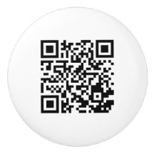 Botão cerâmico com Design de código QR exclusivo