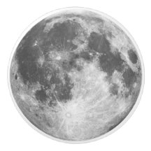 Botão cerâmico da tração da lua
