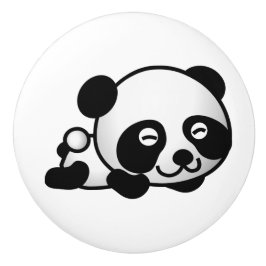 Botão Cerâmico. Panda.