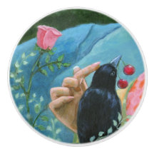 Botão cerâmico "Presentes de Coroa"