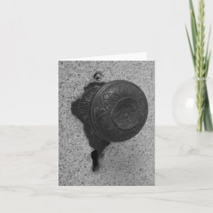 Botão da porta - Cartão de nota