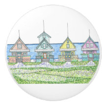 Botão da porta do compartimento de praia