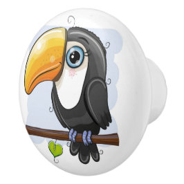 Botão de Cerâmica Toucan