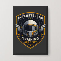 Botão de Emblema de Ficção Científica da Academia 