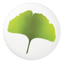 Botão de Folha de Ginko Verde