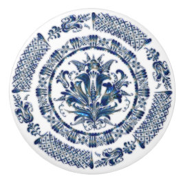 Botão de Gaveta de Gabinete de Cobalt Blue Mandala