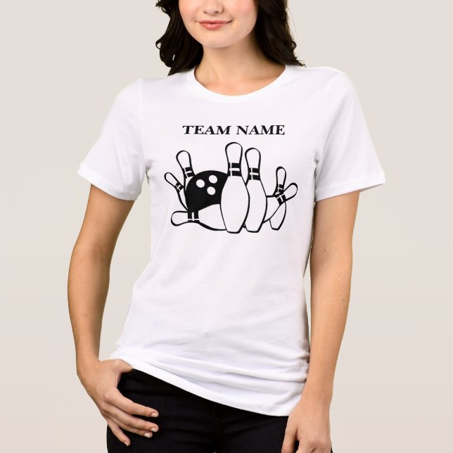 Botão de Nome Personalizado Equipe de Boliche Cami (Frente)