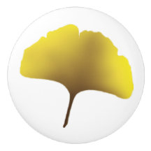 botão Ginko ouro