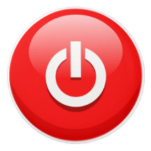 Botão liga/desliga vermelho gigante