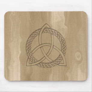 Botão Nó Celtic Triquetra Trinity Mousepad